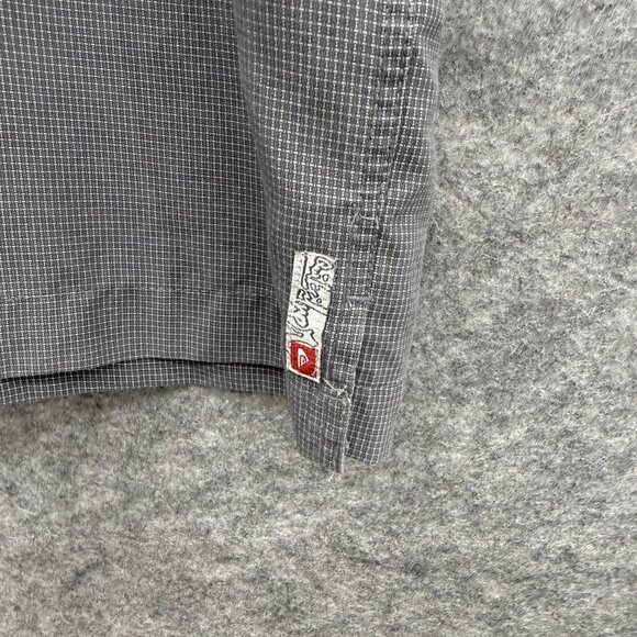 Quiksilver Men's Shirt Casual Relax, Button-Up, Short Sleeve, Gray Silver Size M - Picture 2 of 12
